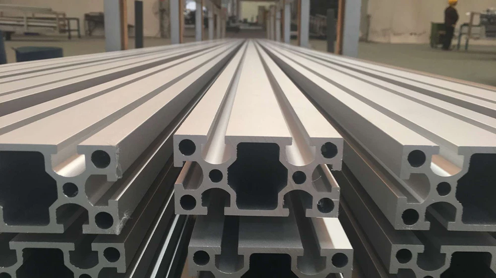 v-slot aluminum profile Factory bulk business NO. EF4040 white powder coated t track 3000 tons output1