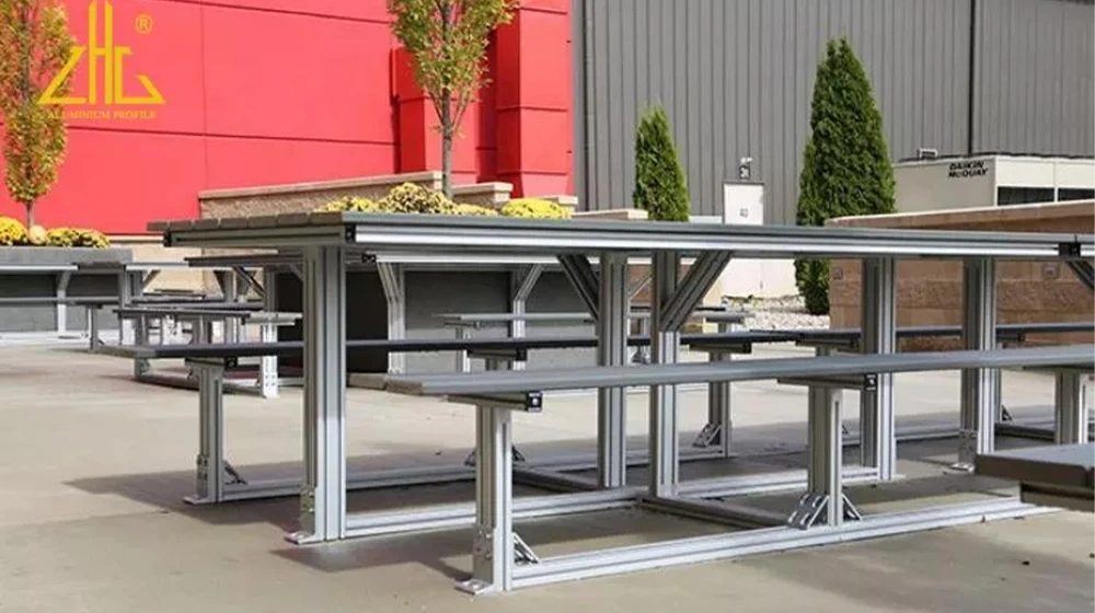 v-slot aluminum profile Factory bulk business NO. EF4040 white powder coated t track 3000 tons output4