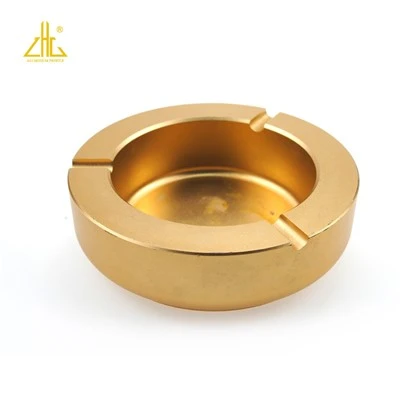 Aluminijumska eloksirana zlatna pepeljara